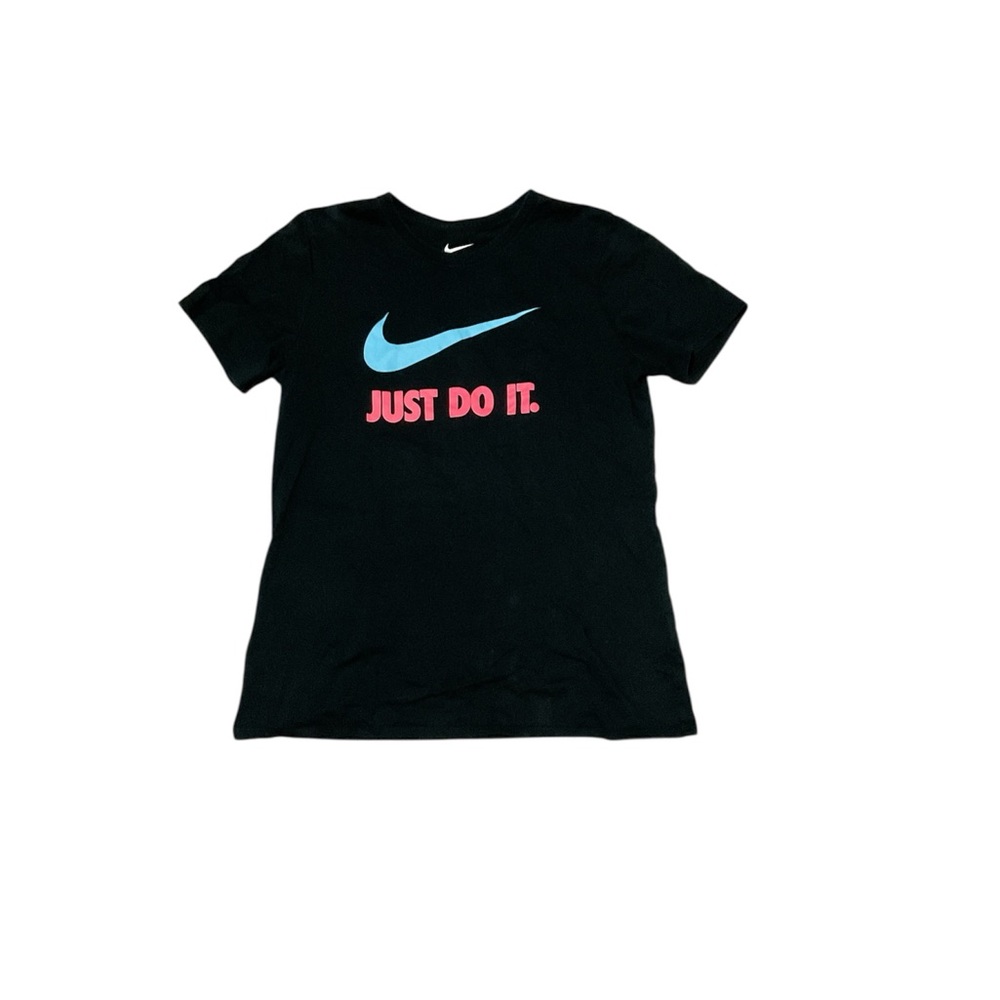 Nike Black and Blue Short Sleeve Tee